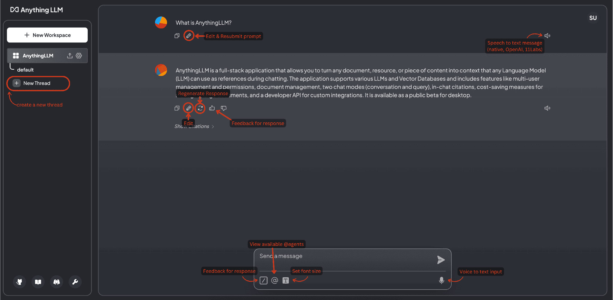 AnythingLLM Screenshot