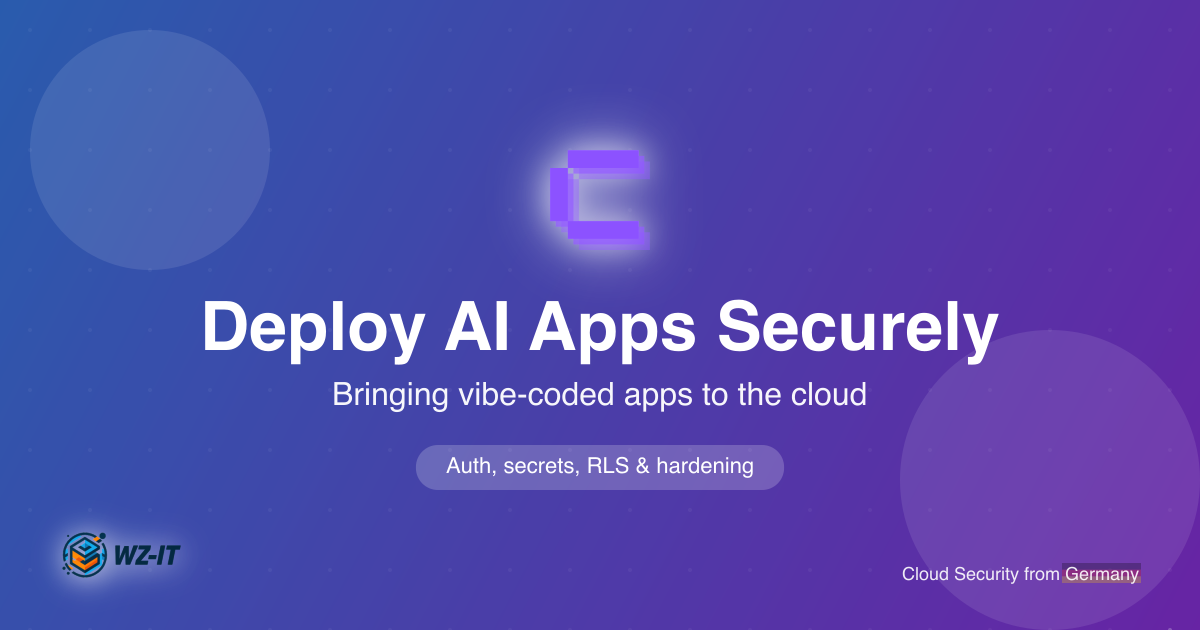 Deploying AI-Generated Apps Securely to the Cloud: What Companies Must Watch