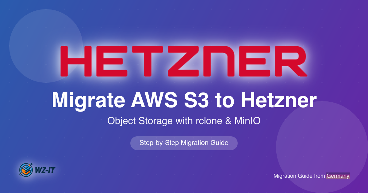 Migrate AWS S3 to Hetzner Object Storage – rclone & MinIO Client Guide