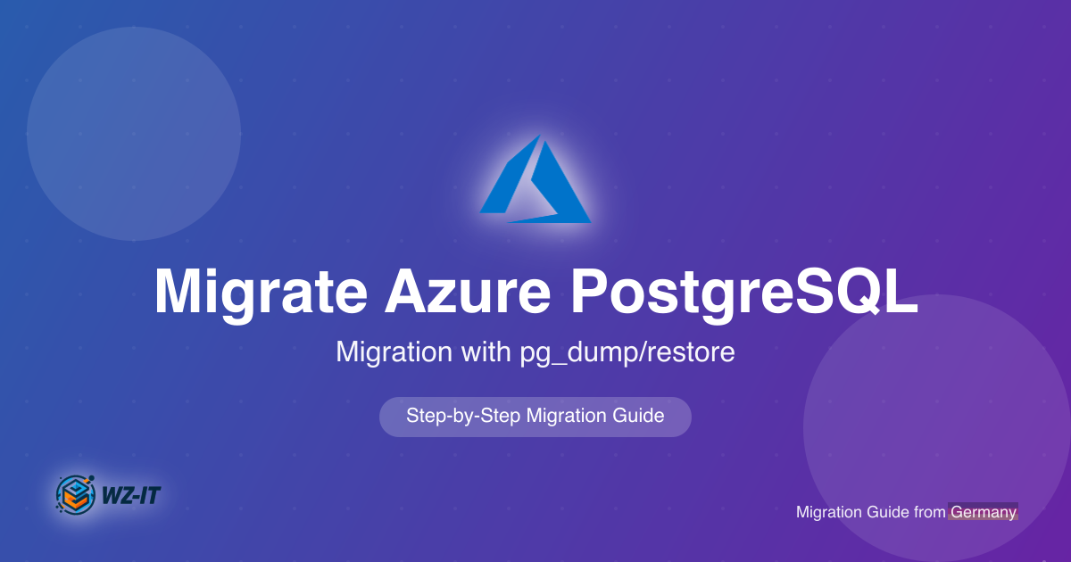 Migrate Azure Database for PostgreSQL to Hetzner Cloud – pg_dump/restore Guide