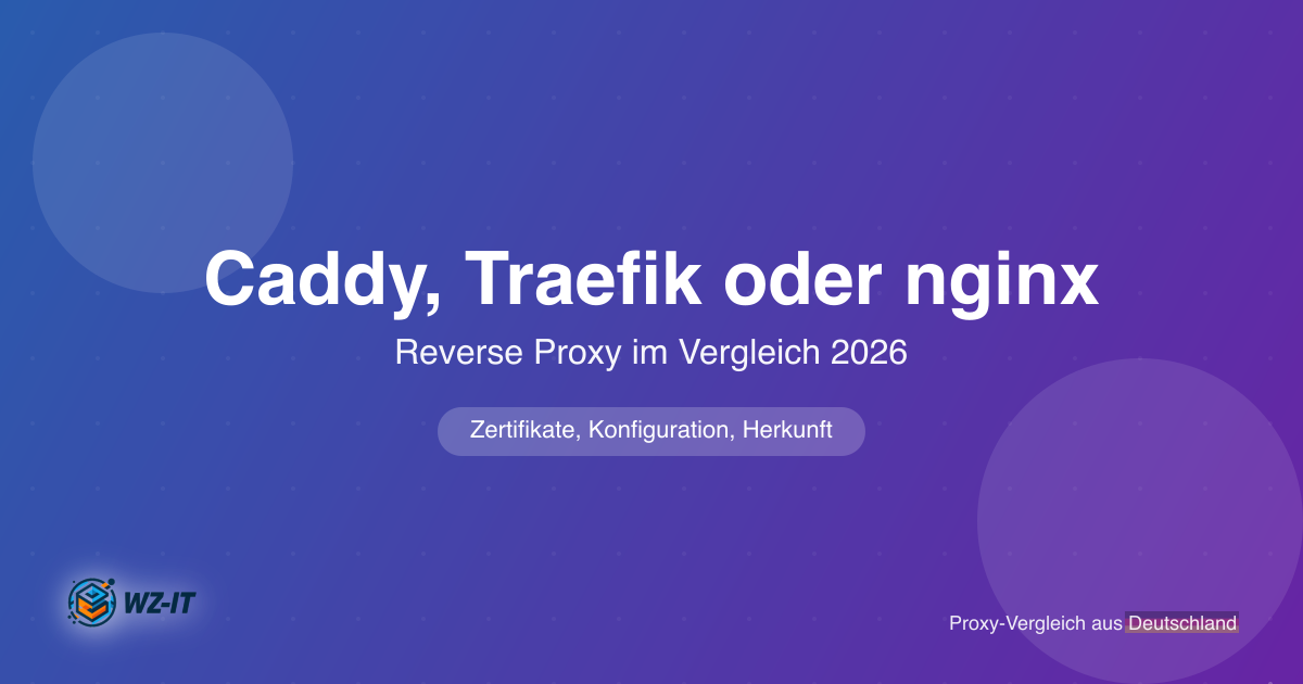 Caddy, Traefik oder nginx: Reverse Proxy im Vergleich 2026