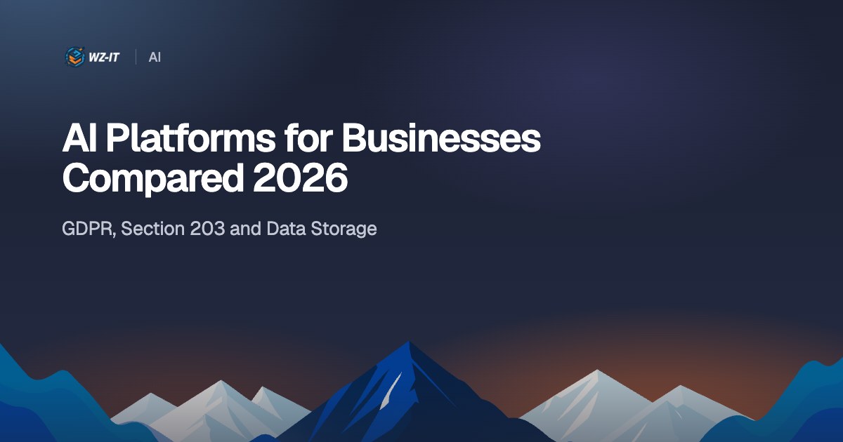 AI Platforms for Businesses Compared 2026: GDPR, Section 203 and Data Storage