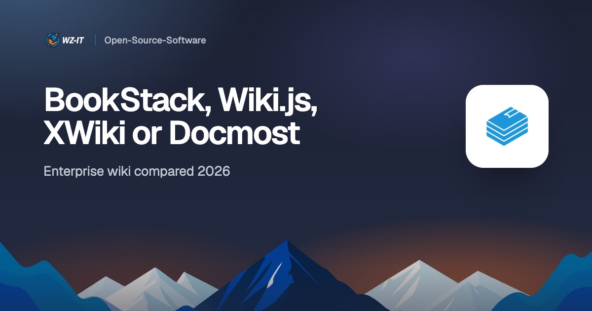 BookStack, Wiki.js, XWiki or Docmost: enterprise wiki compared 2026