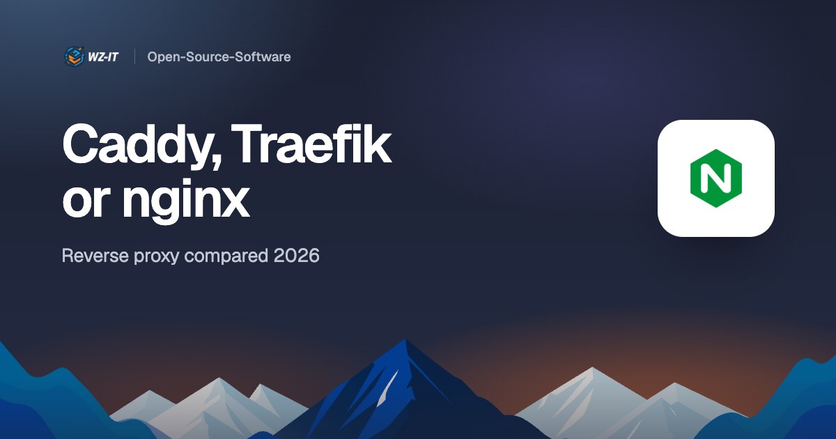 Caddy, Traefik or nginx: reverse proxy compared 2026