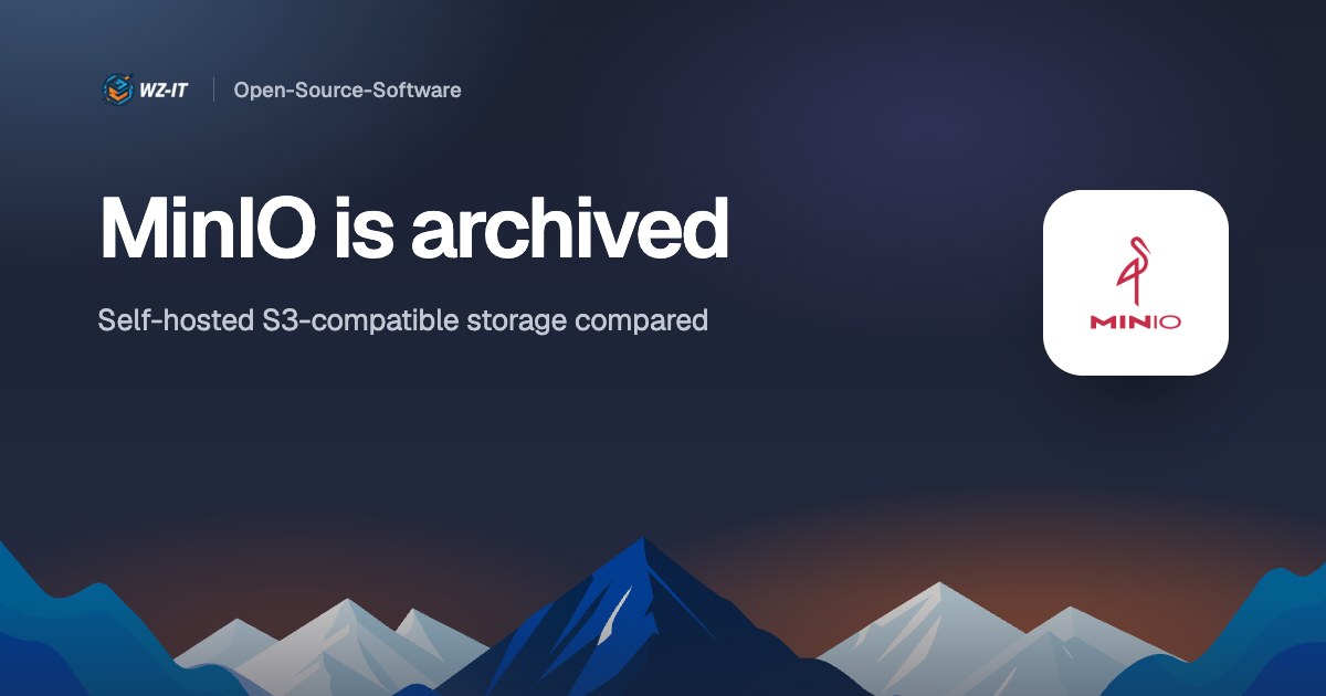 MinIO is archived: self-hosted S3-compatible storage compared