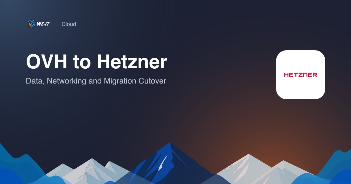 OVH to Hetzner: Data, Networking and Migration Cutover