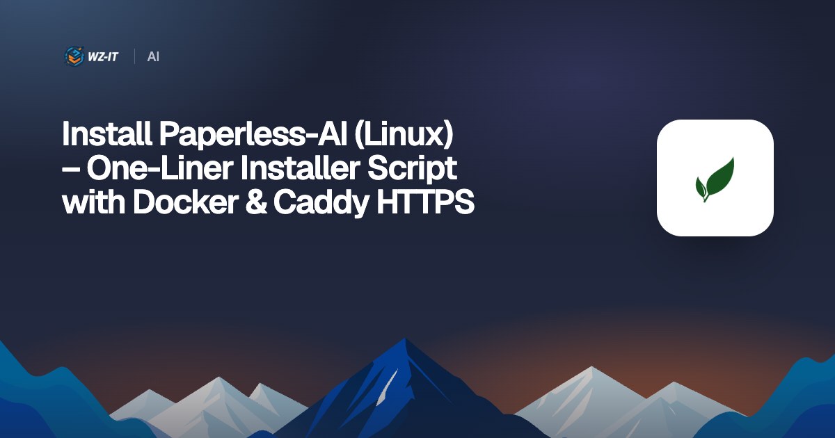 Install Paperless-AI (Linux) – One-Liner Installer Script with Docker & Caddy HTTPS