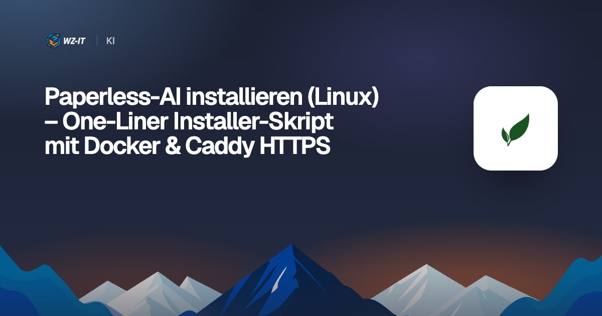 Paperless-AI installieren (Linux) – One-Liner Installer-Skript mit Docker & Caddy HTTPS