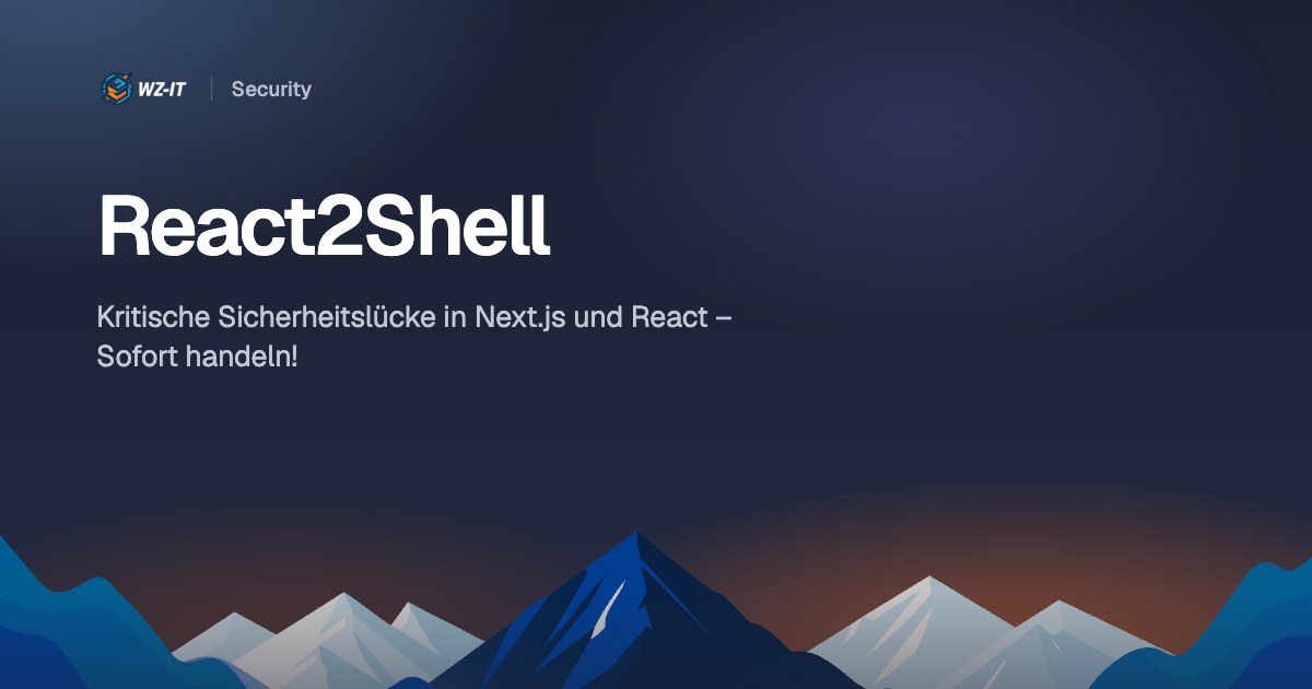 React2Shell: Kritische Sicherheitslücke in Next.js und React – Sofort handeln!