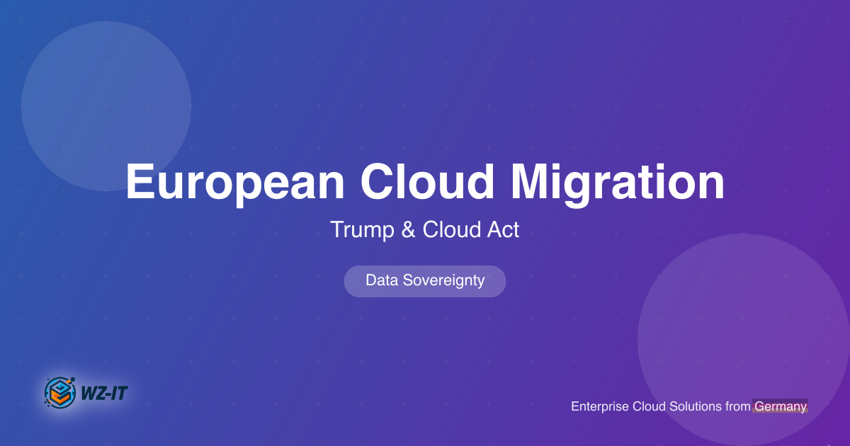 It's Time to Move Servers and Data to European Clouds!