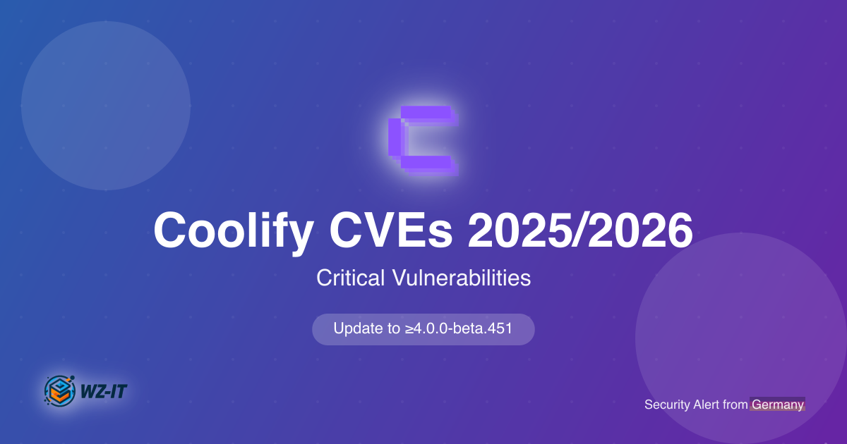 Coolify CVE Overview 2025/2026: Critical Vulnerabilities and Urgent Update Required