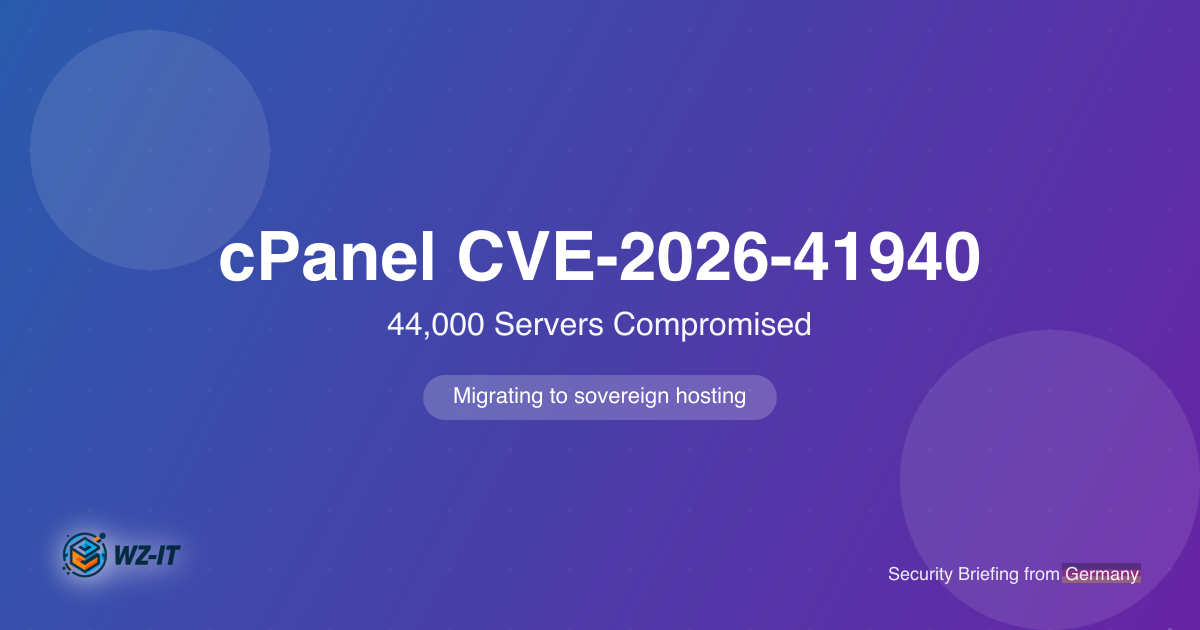 cPanel CVE-2026-41940: 44,000 Servers Compromised — What Companies on Shared Hosting Need to Do Now