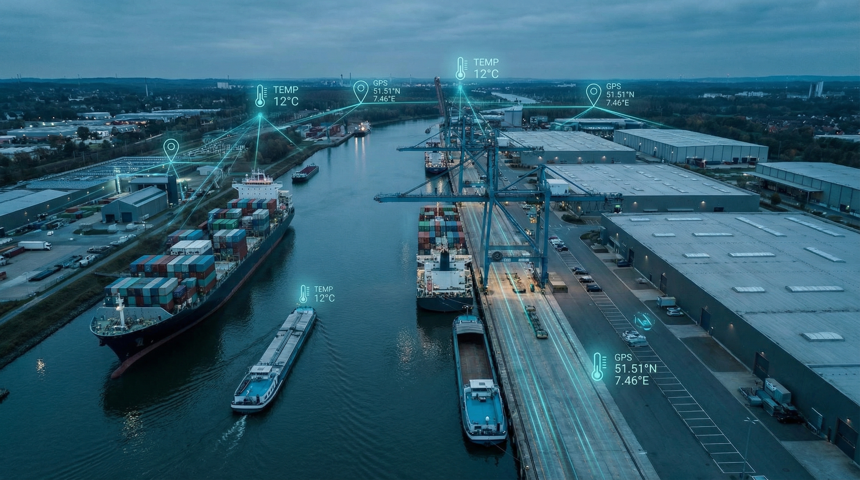 Smart Logistics Dortmund: IoT-Monitoring für Hafenbetriebe und Logistikzentren