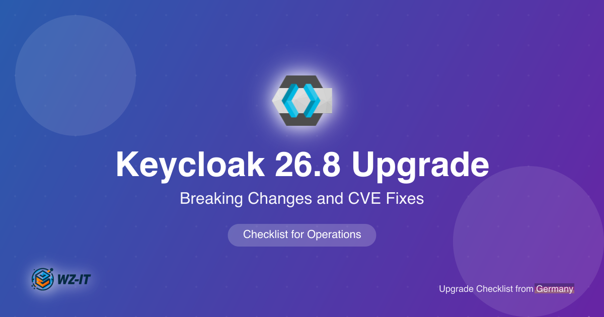 Keycloak 26.8 Upgrade: Checklist for Breaking Changes and CVE Fixes