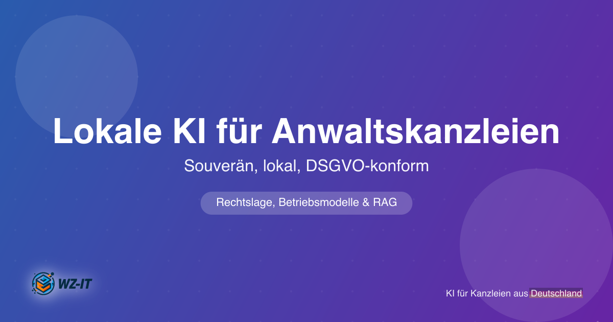 Lokale KI für Anwaltskanzleien: §43e BRAO, §203 StGB und der RAG-Weg
