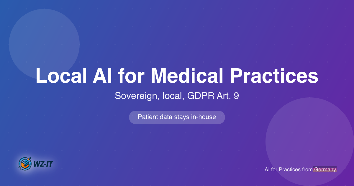 Local AI for Medical Practices: §203 StGB, GDPR Art. 9 and RAG