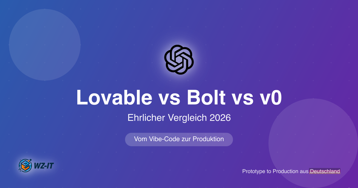 Lovable vs Bolt vs v0: Ehrlicher Vergleich 2026