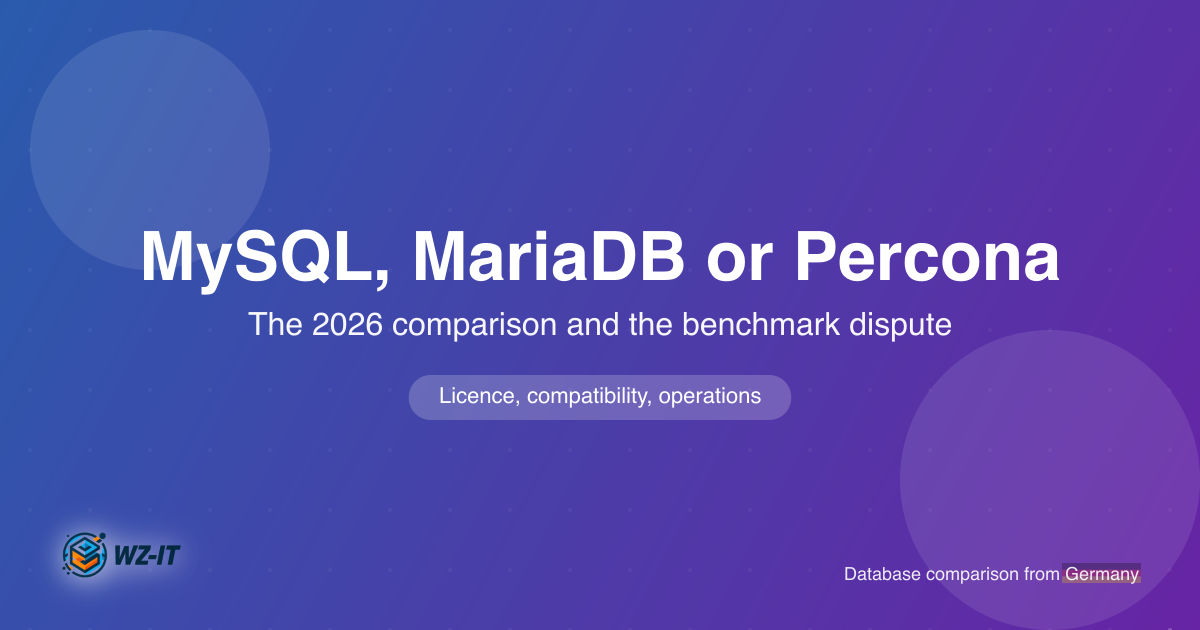 MySQL, MariaDB or Percona Server: the 2026 comparison and the benchmark dispute