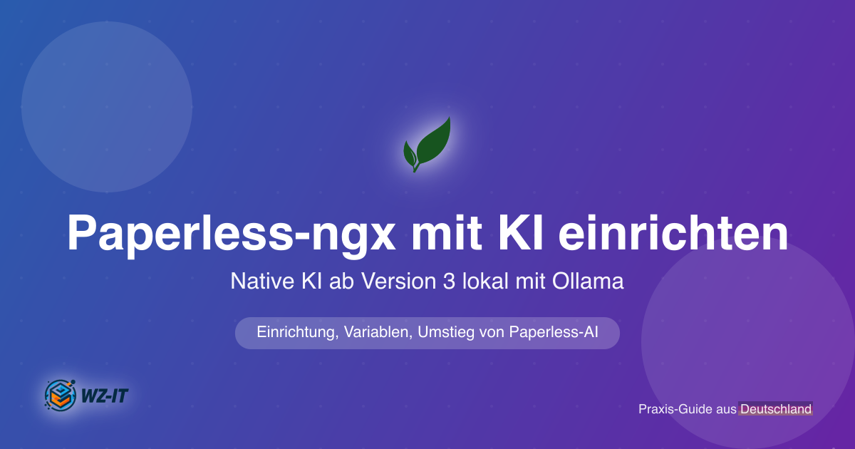 Paperless-ngx mit KI einrichten: die native KI ab Version 3 lokal mit Ollama