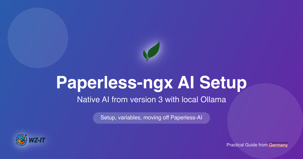 Paperless-ngx AI Setup: Native AI from Version 3 with Local Ollama