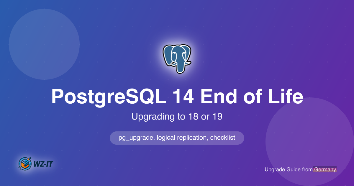 PostgreSQL 14 End of Life on 12 November 2026: Upgrading to 18 or 19
