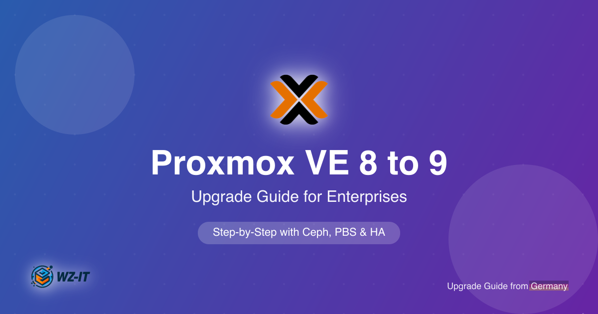 Proxmox VE 8 to 9 Upgrade: The Complete Guide for Enterprises