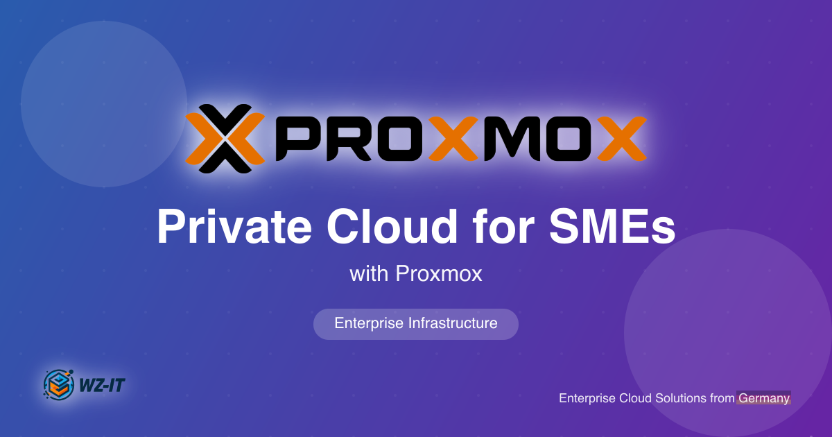Private Cloud for SMEs: HA Proxmox Cluster on Hetzner for Your Own IT Infrastructure