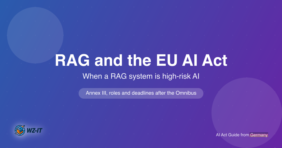 RAG and the EU AI Act: when a RAG system is high-risk AI