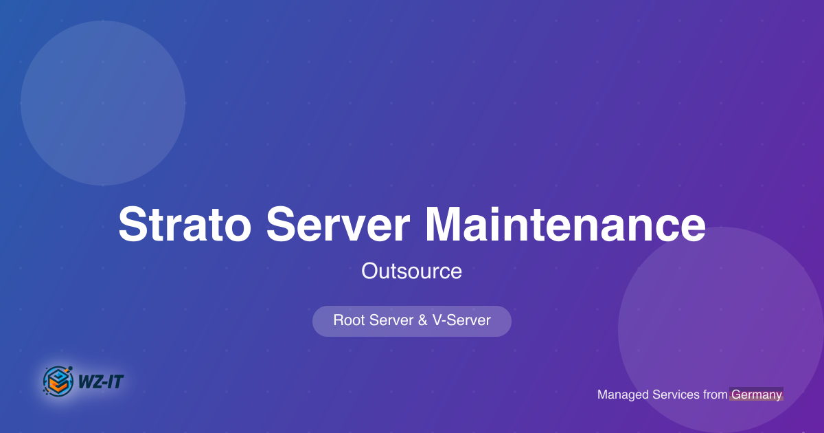 Outsource Strato Server Maintenance: How We Handle Management for Root Servers & V-Servers