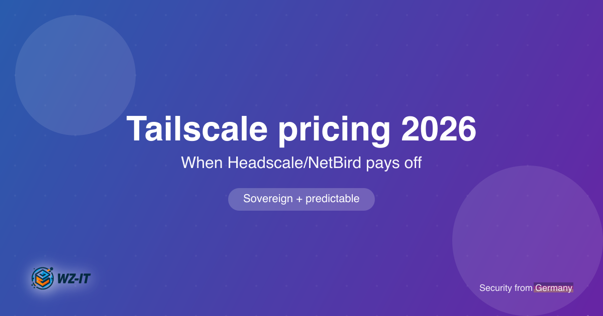 Tailscale Pricing 2026: When Self-Hosting Headscale or NetBird Beats Seat Pricing