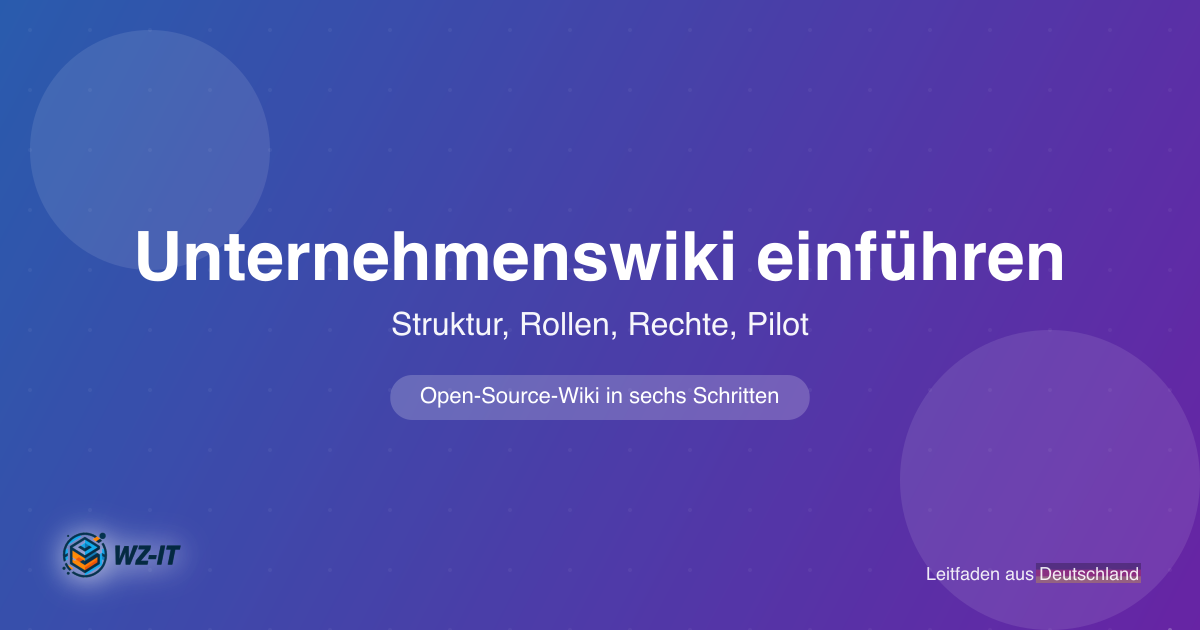 Unternehmenswiki einführen: Vorgehen, Werkzeugwahl und Betrieb