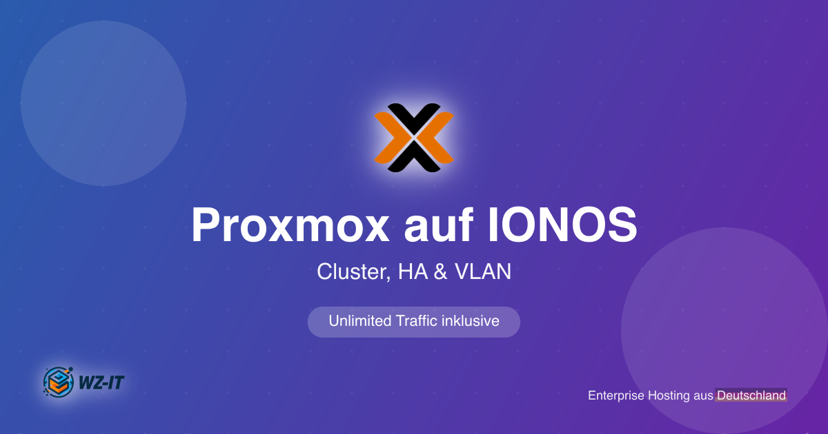 Proxmox Cluster Netzwerk auf IONOS: Privates Netz mit VLAN (802.1Q)