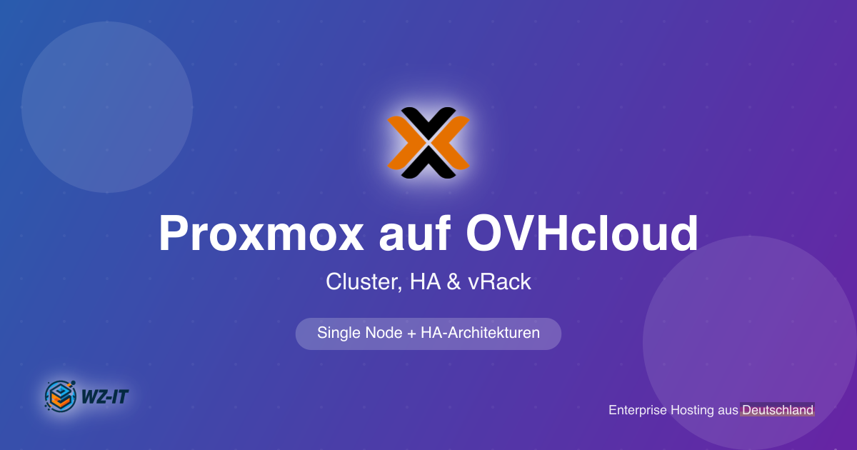 Proxmox Cluster Netzwerk auf OVH: vRack richtig nutzen