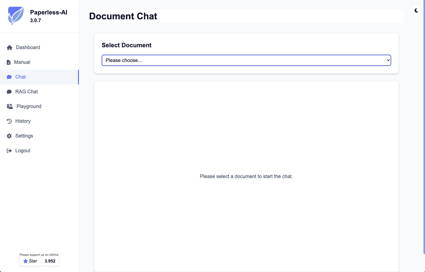 Paperless-AI Chat Interface