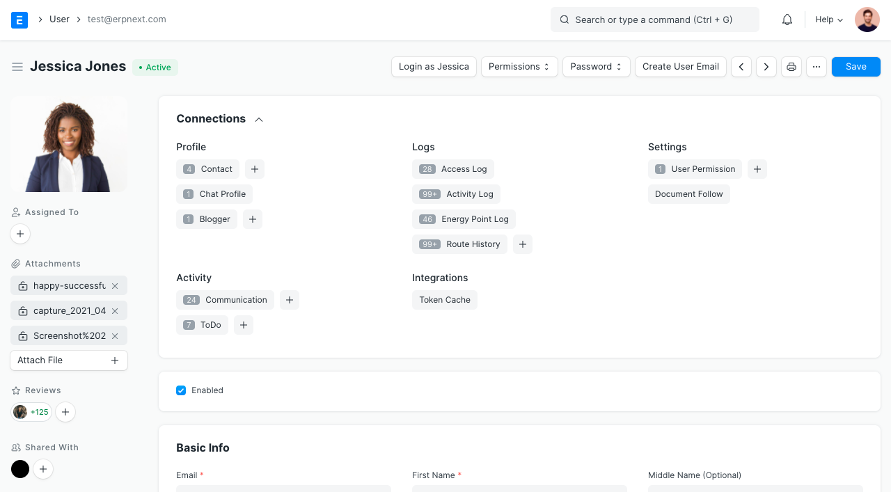ERPNext Screenshot