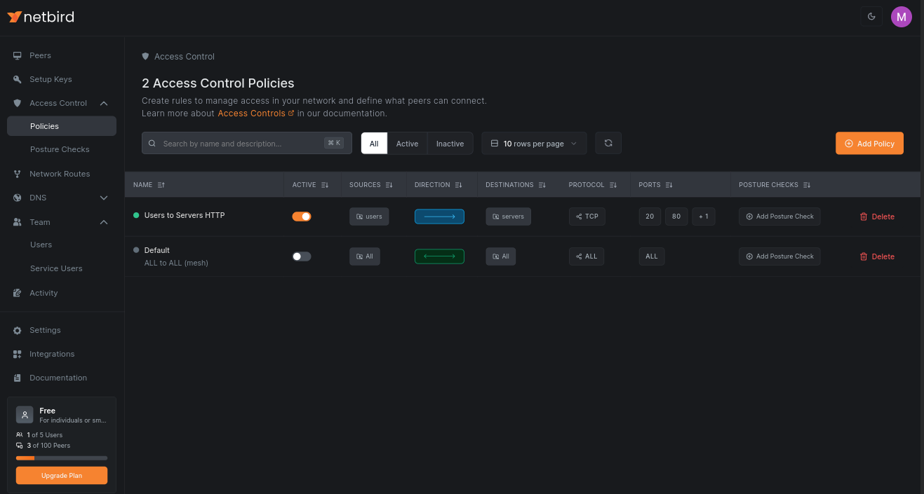 NetBird Screenshot