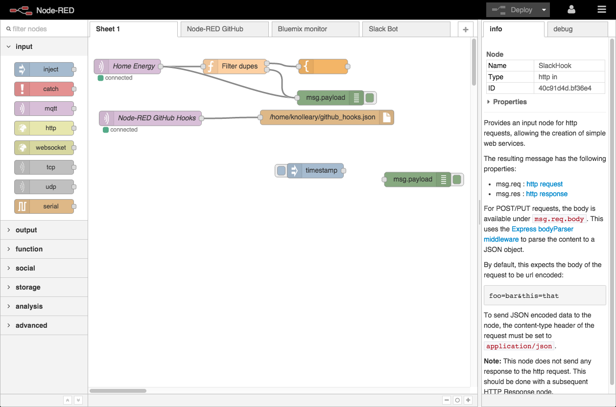 Node-RED Screenshot