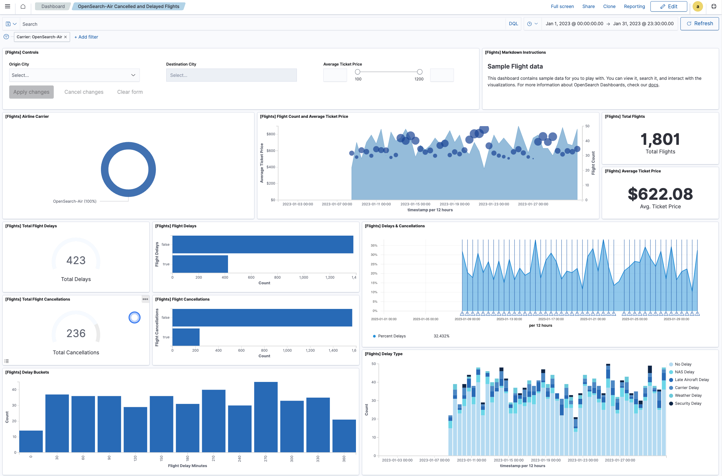 OpenSearch Screenshot