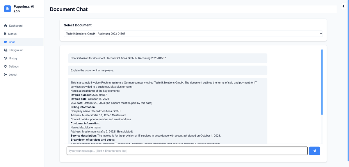 Paperless AI Screenshot
