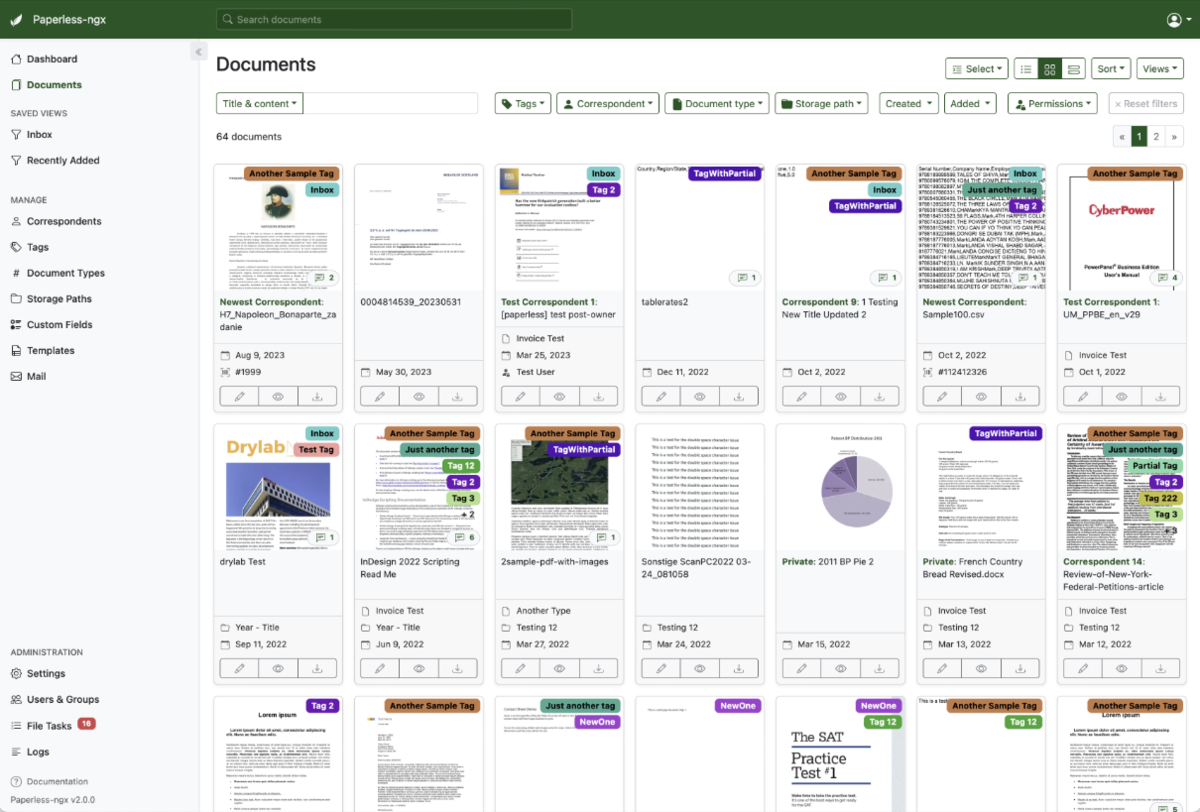 Paperless Screenshot