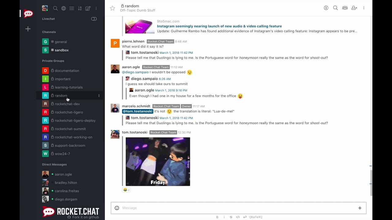Rocket.Chat Screenshot